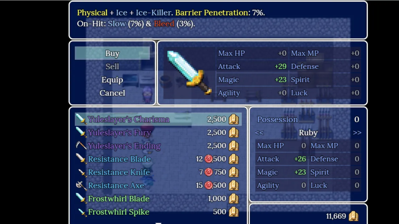 Cross of Auria - Eyes in the Frost Screenshot 2
