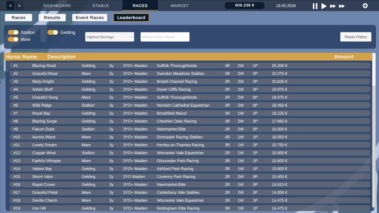 Golden Stables - Horse Racing Screenshot 6