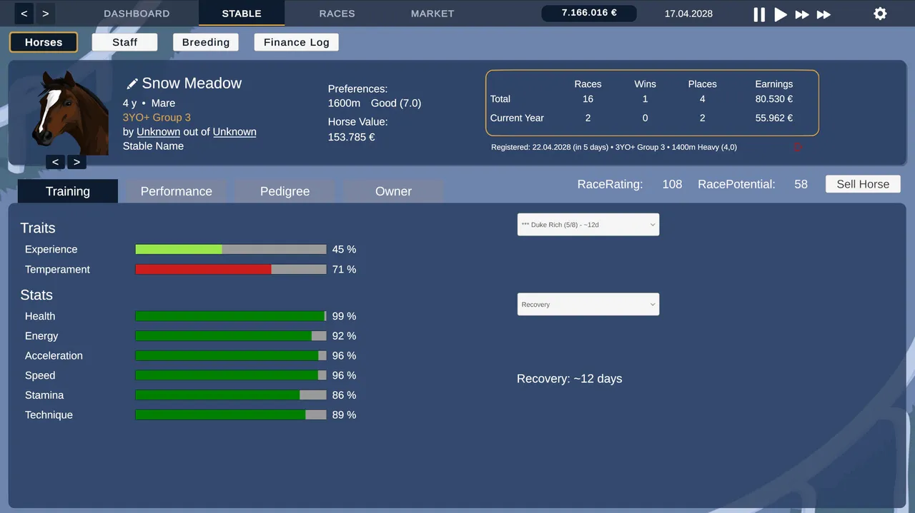 Golden Stables - Horse Racing Screenshot 2
