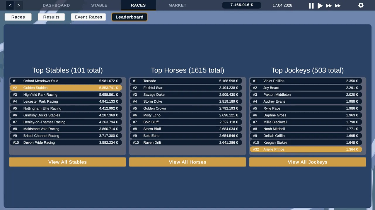 Golden Stables - Horse Racing Screenshot 5