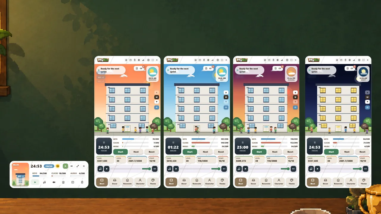 MyBiz: Pomodoro Desk Tycoon Screenshot 6