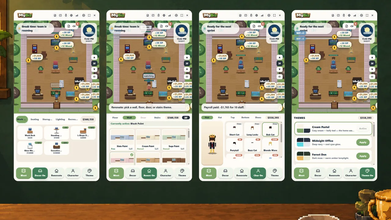 MyBiz: Pomodoro Desk Tycoon Screenshot 5