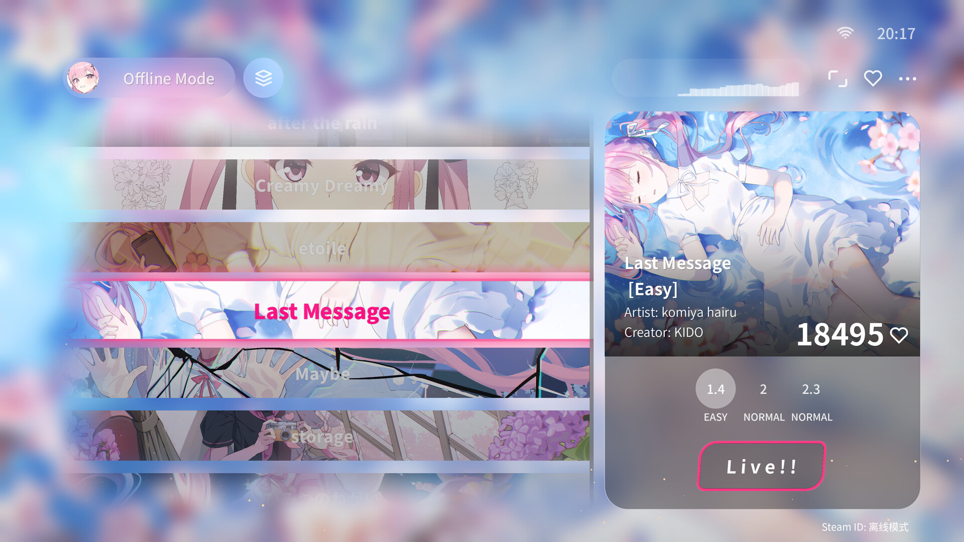 Live Rise!!: 4K Fever - Official Beatmaps Pack Screenshot 3