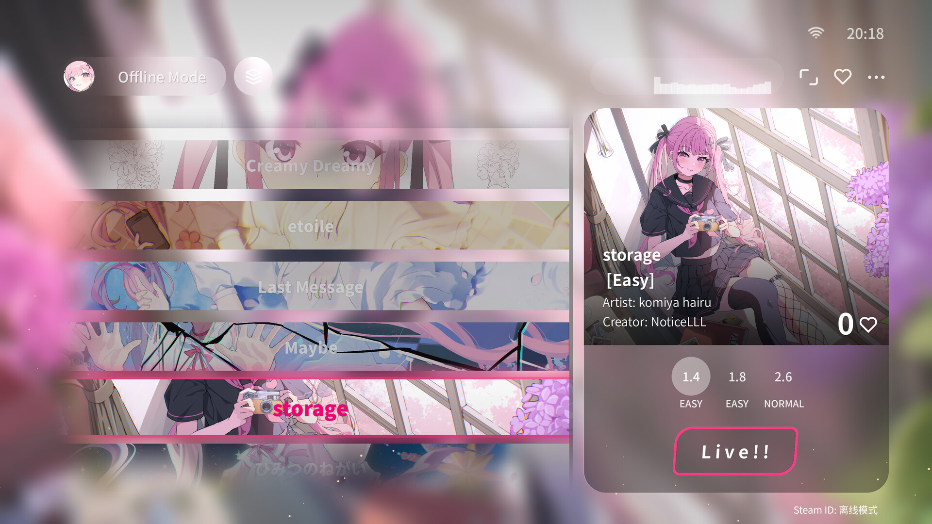 Live Rise!!: 4K Fever - Official Beatmaps Pack Screenshot 5