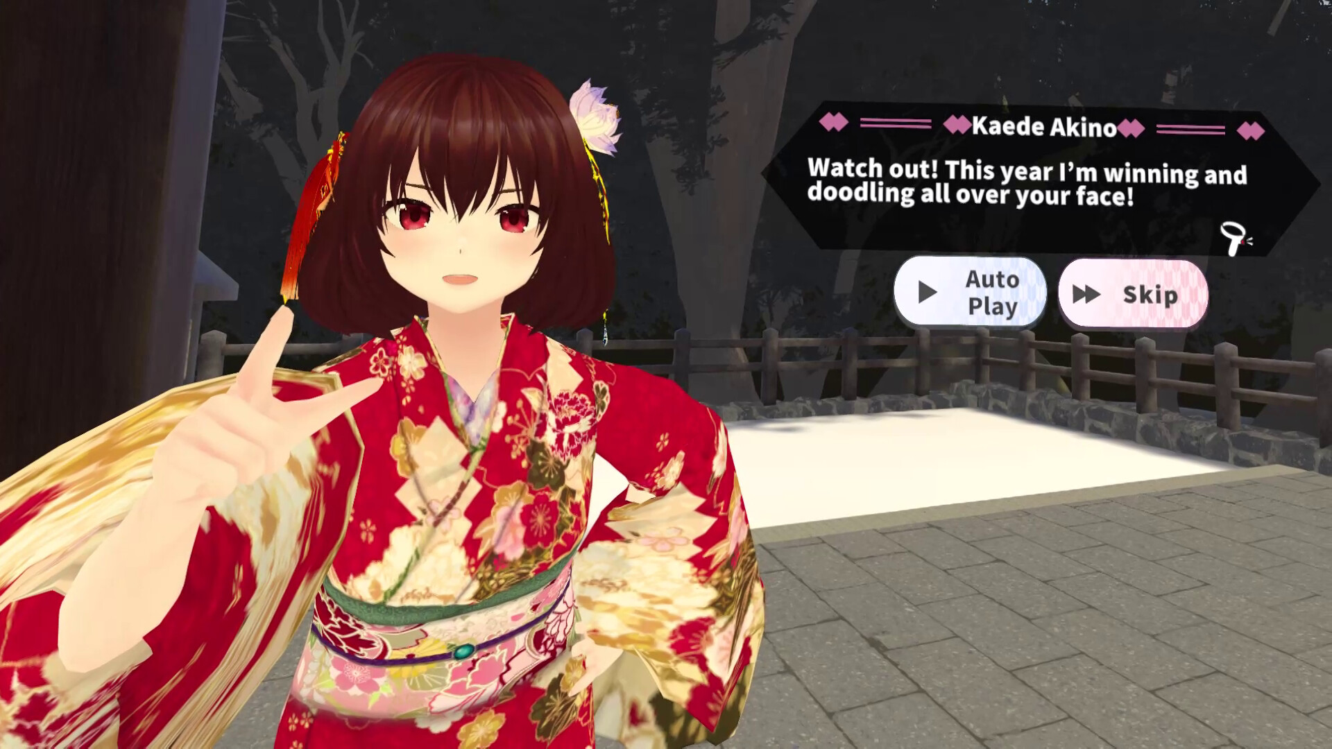 DokiDoki Hanetsuki VR: Paddle & Ink Screenshot 0