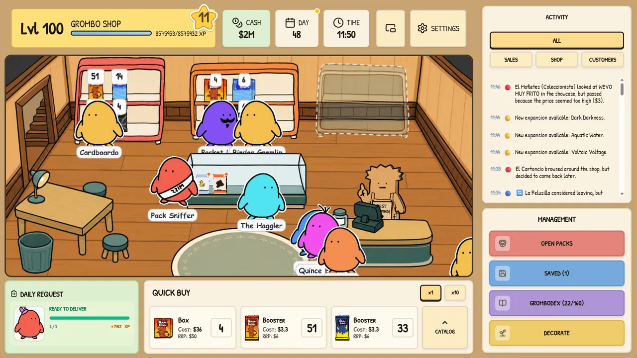 Grombo Card Shop Idle Screenshot 0