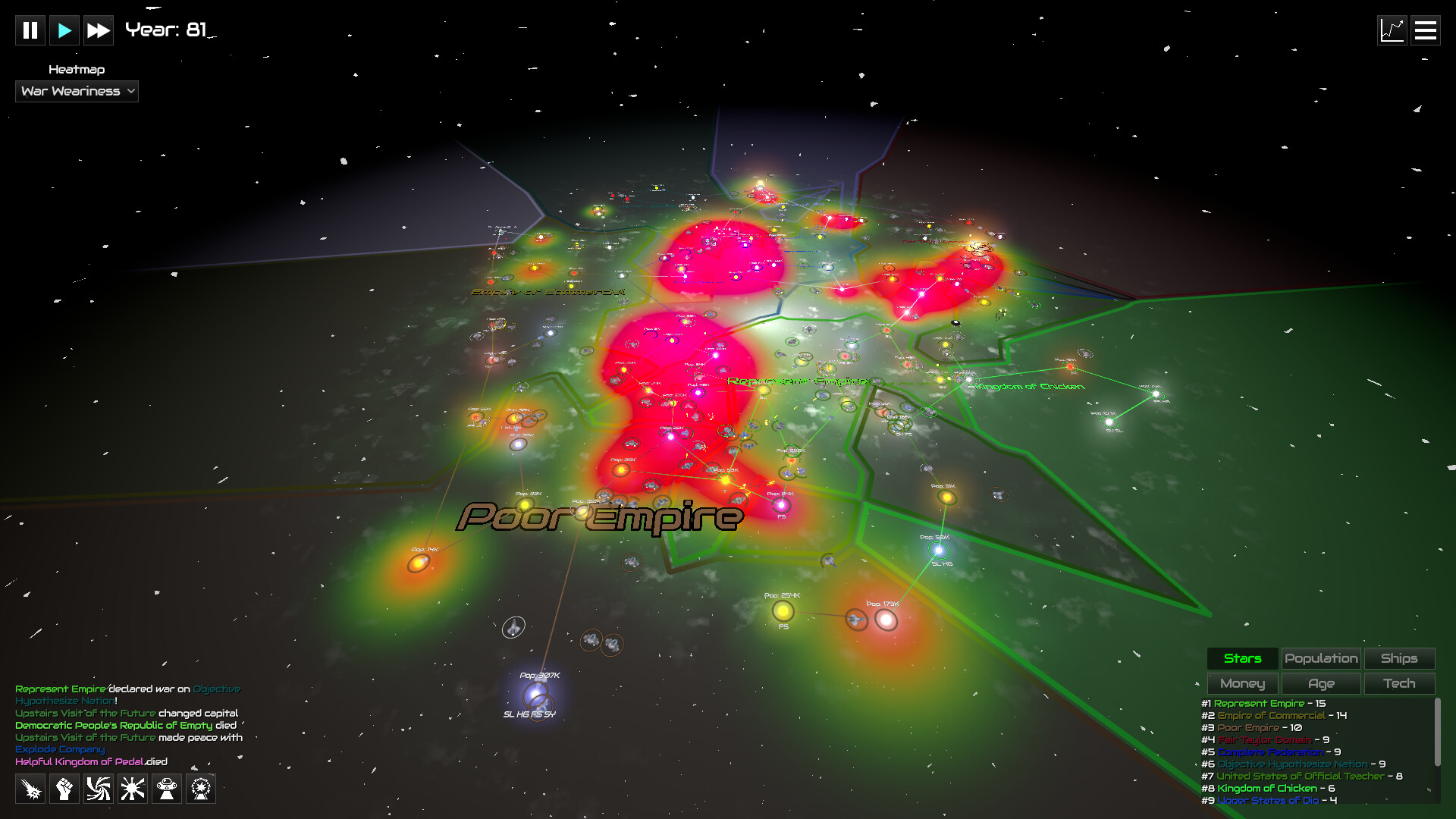 GalactiWar - Empire Simulator Screenshot 4