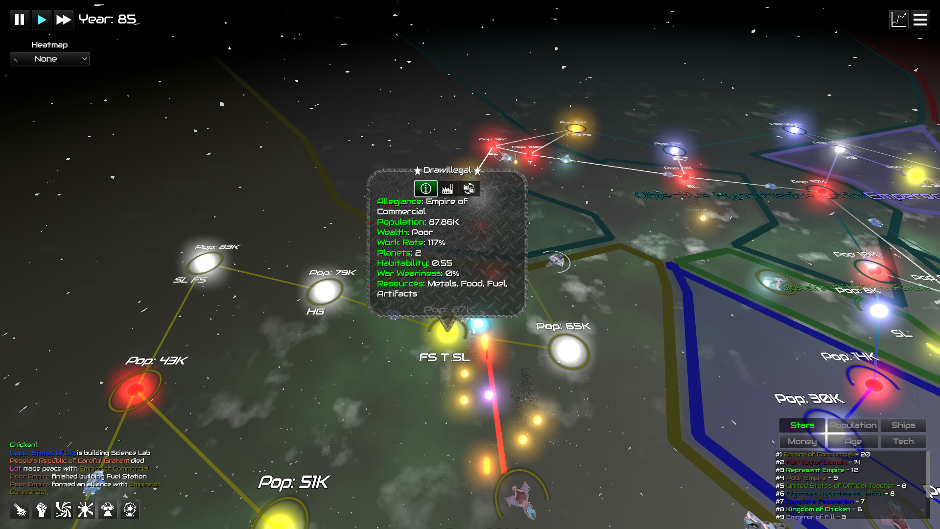 GalactiWar - Empire Simulator Screenshot 6