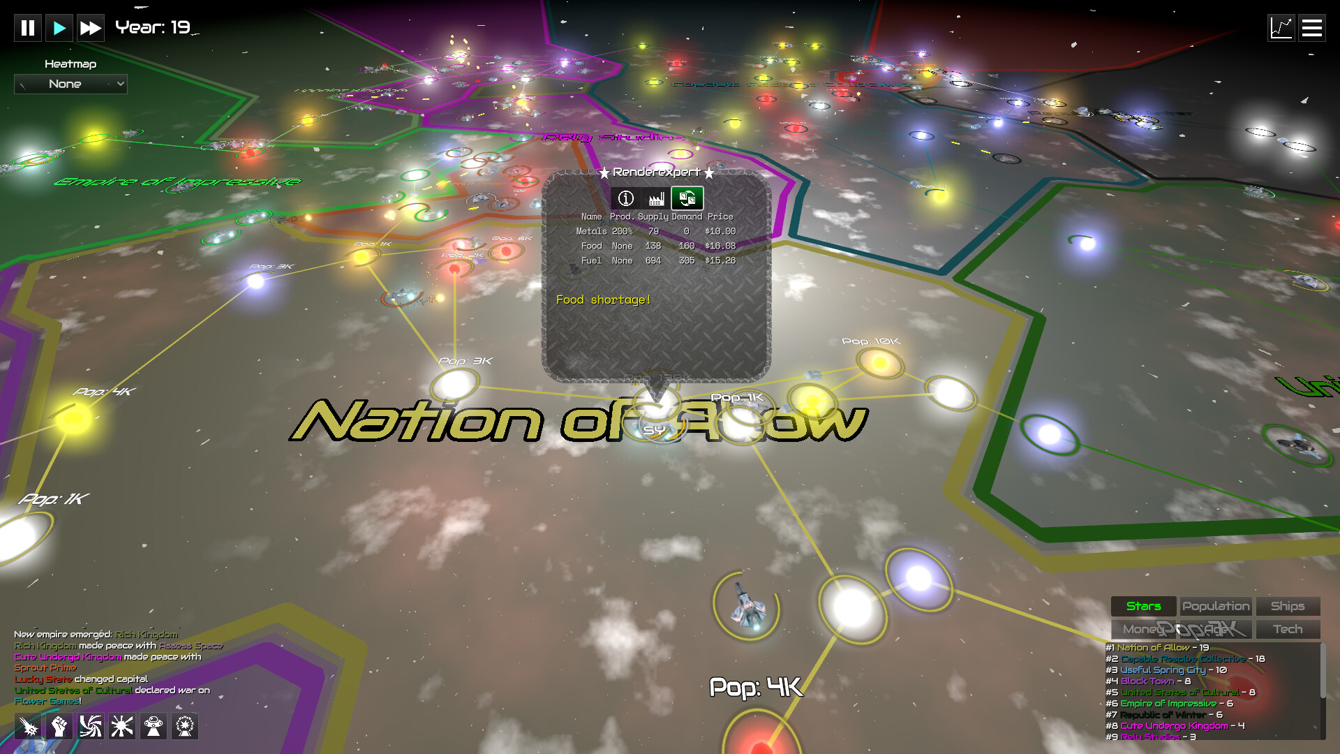 GalactiWar - Empire Simulator Screenshot 3