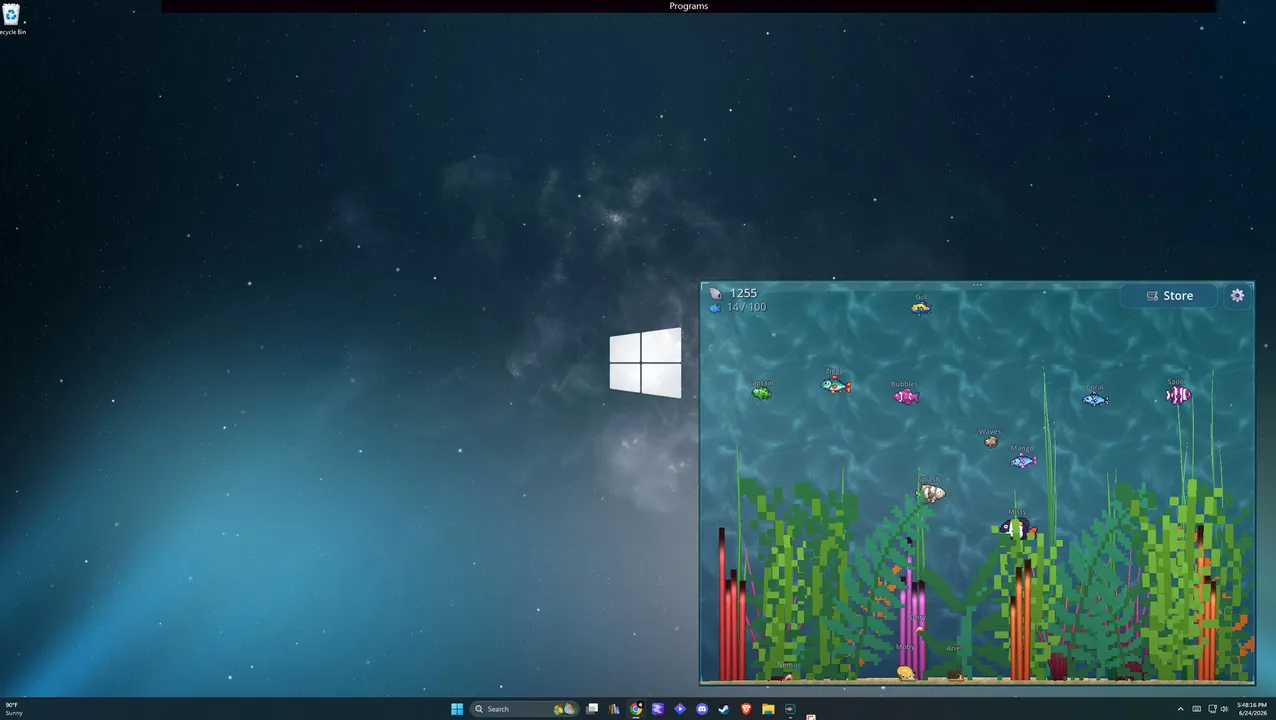 Reefling: A Cozy Desktop Aquarium Screenshot 0
