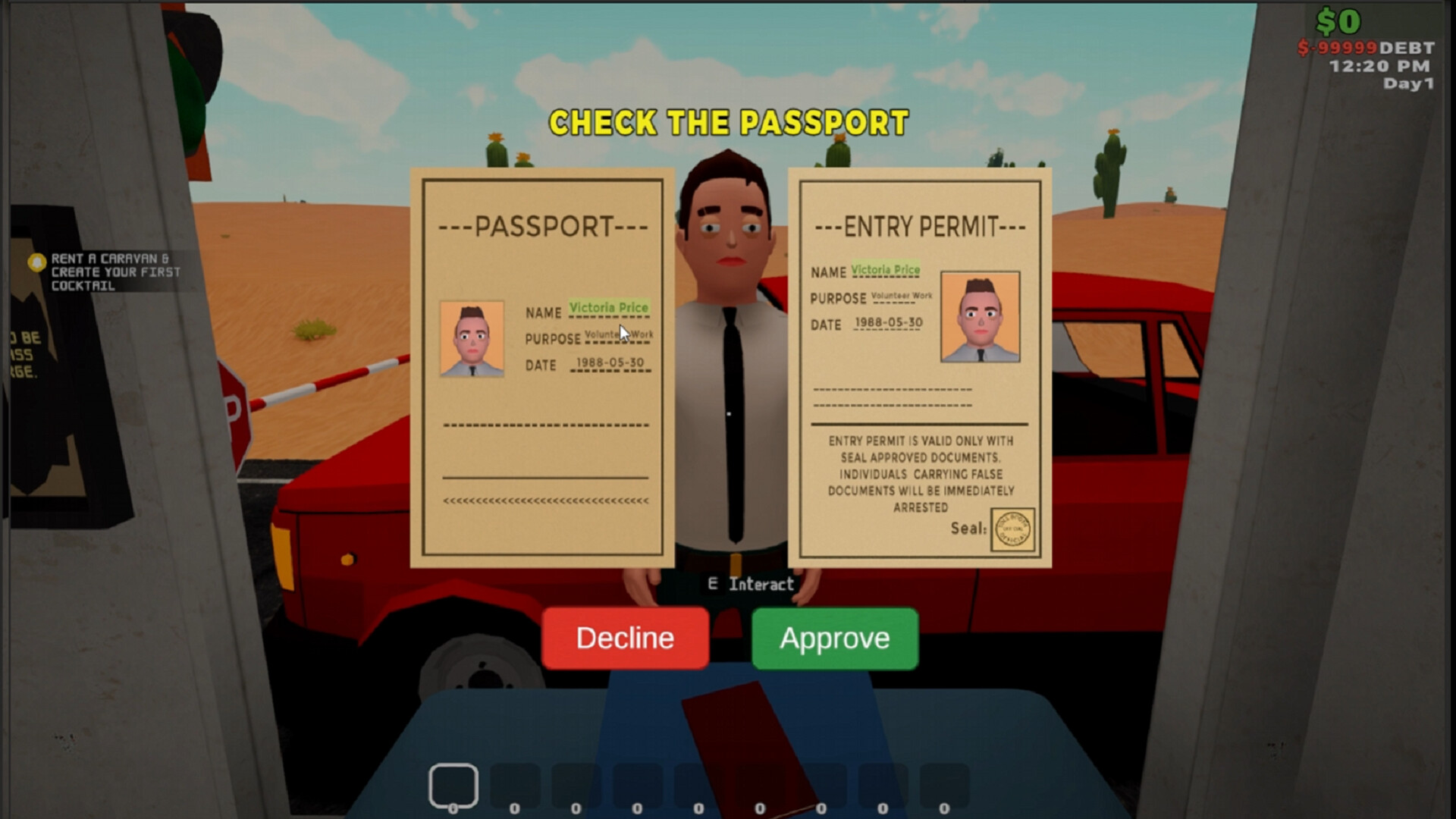 Toll Booth Simulator Screenshot 0