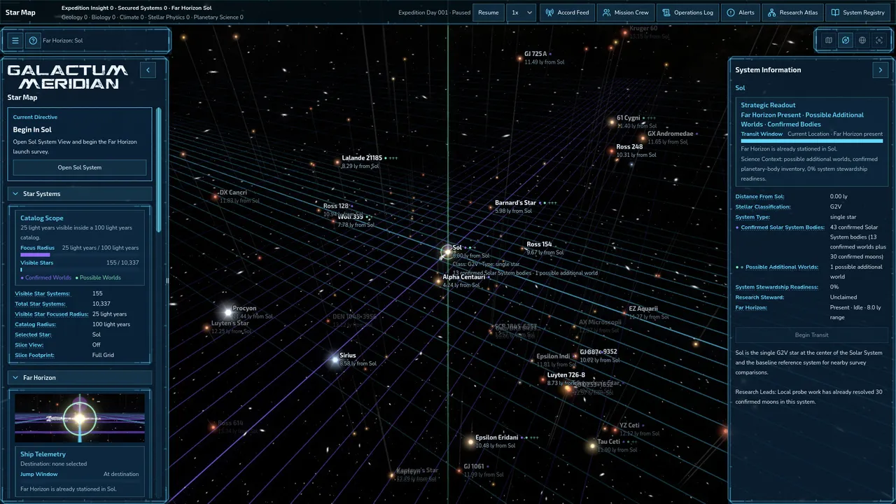 Galactum Meridian Screenshot 0