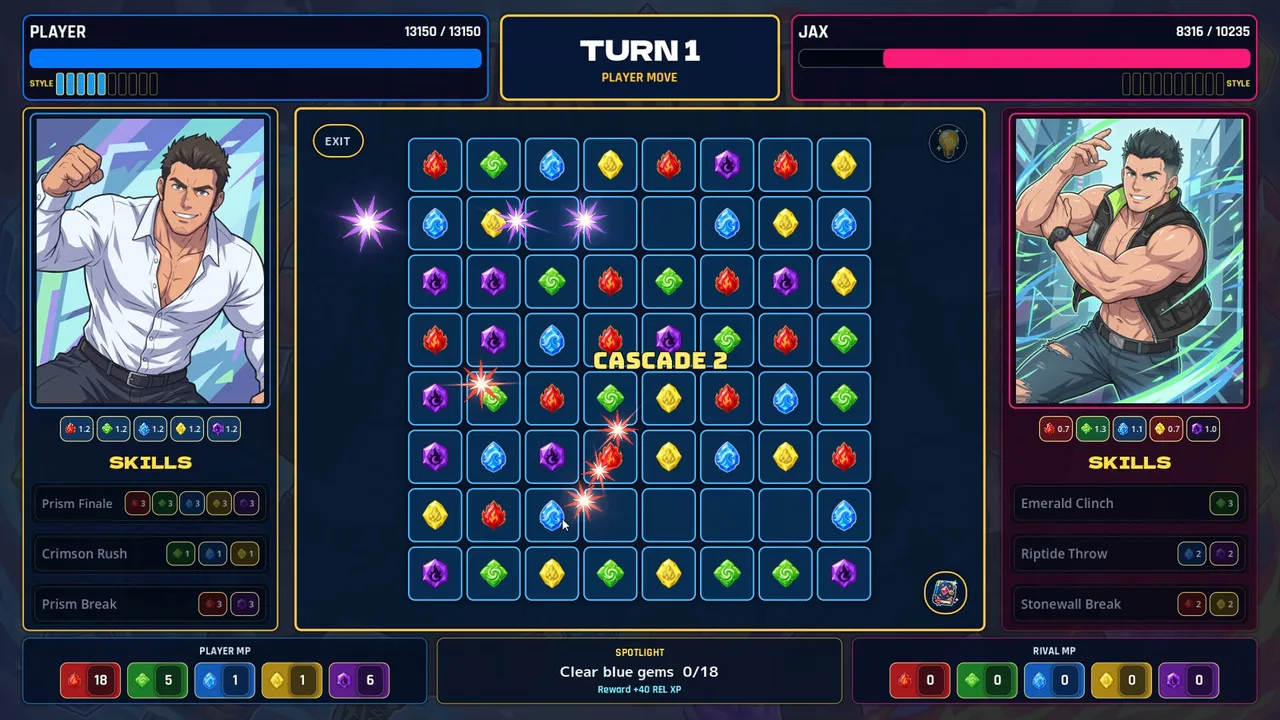 Hunk Battle Gems Screenshot 1