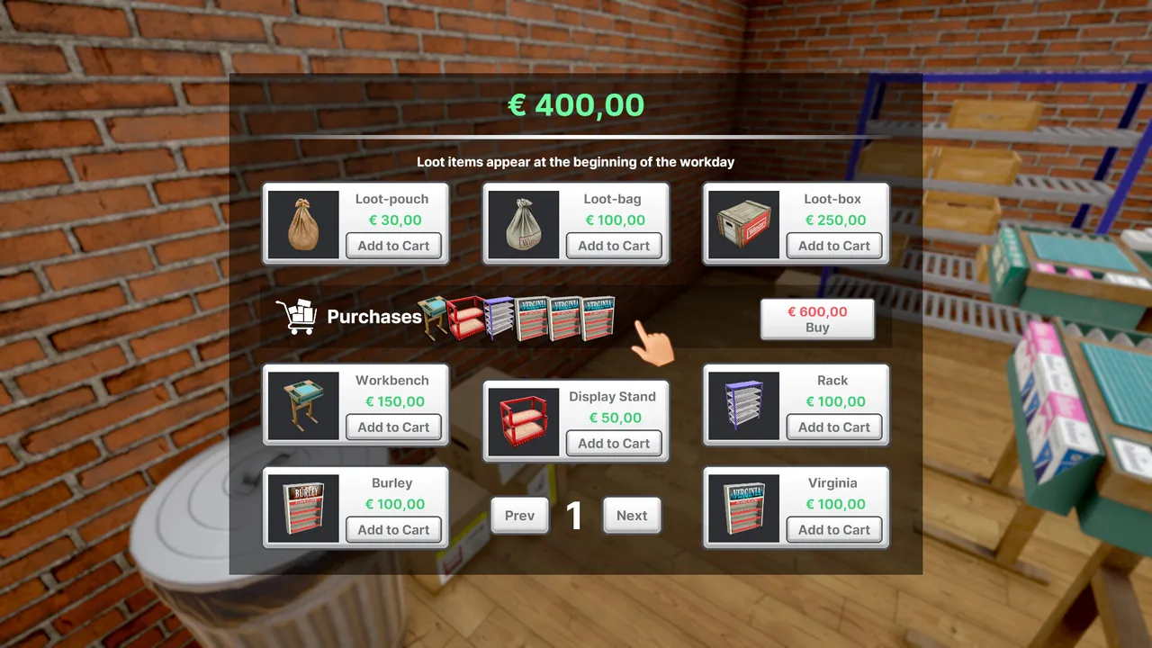 Nicotine Merchant Simulator Demo Screenshot 5