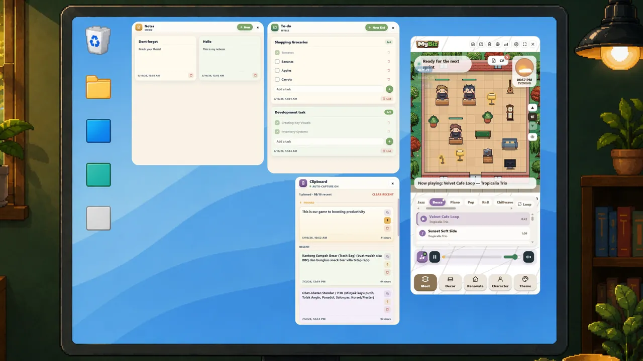MyBiz: Pomodoro Desk Tycoon Demo Screenshot 7
