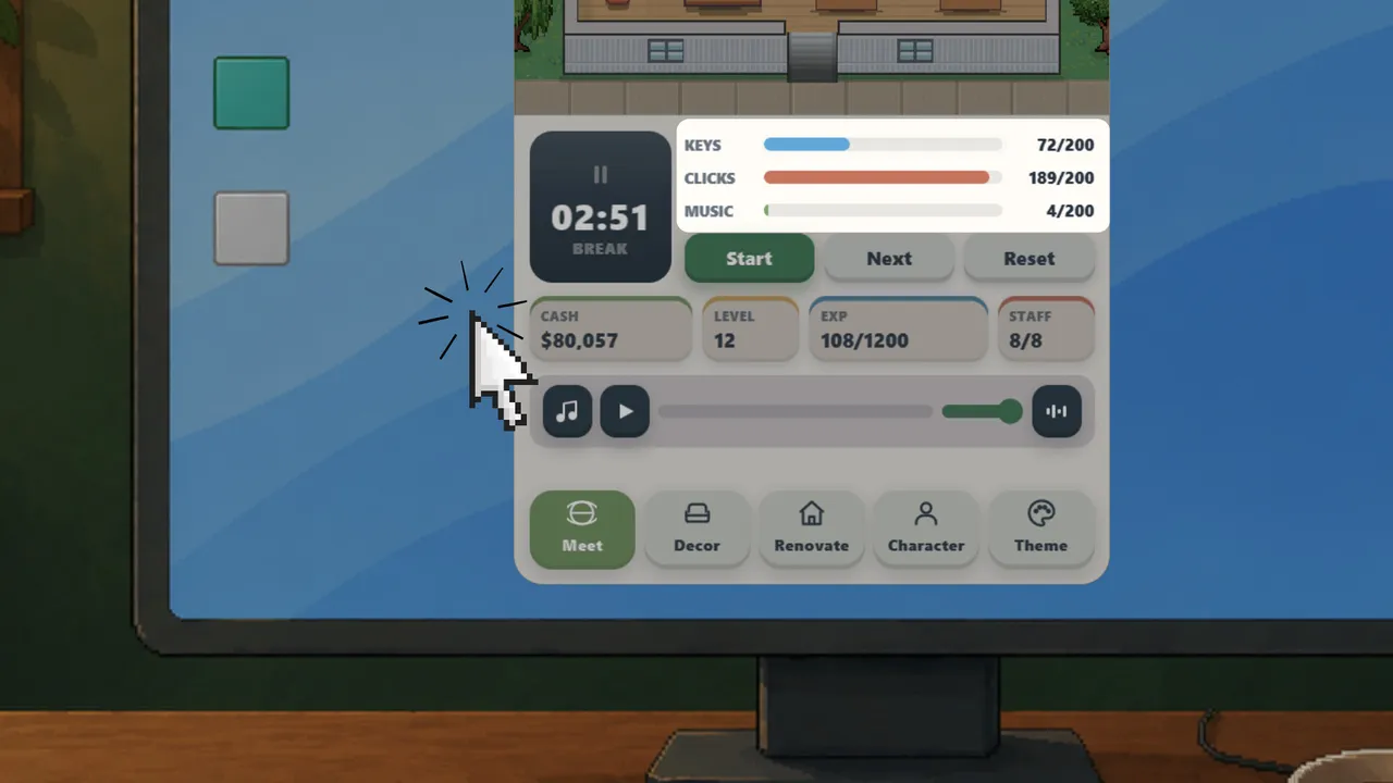 MyBiz: Pomodoro Desk Tycoon Demo Screenshot 2