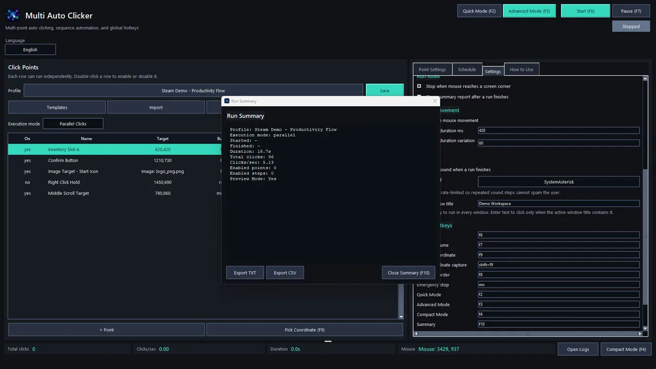 Multi Auto Clicker Screenshot 9