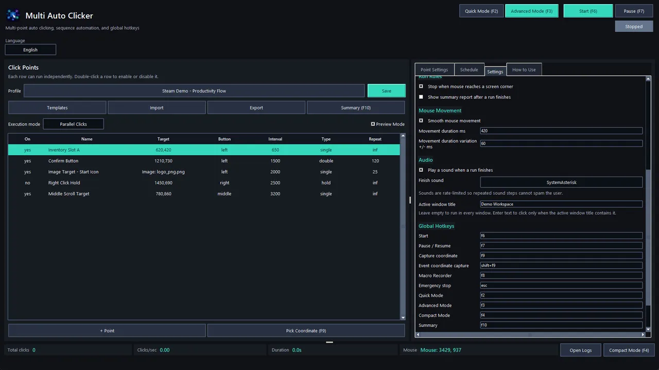 Multi Auto Clicker Screenshot 8