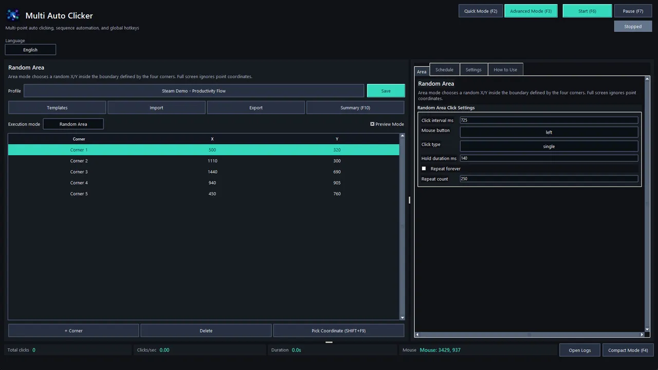Multi Auto Clicker Screenshot 6