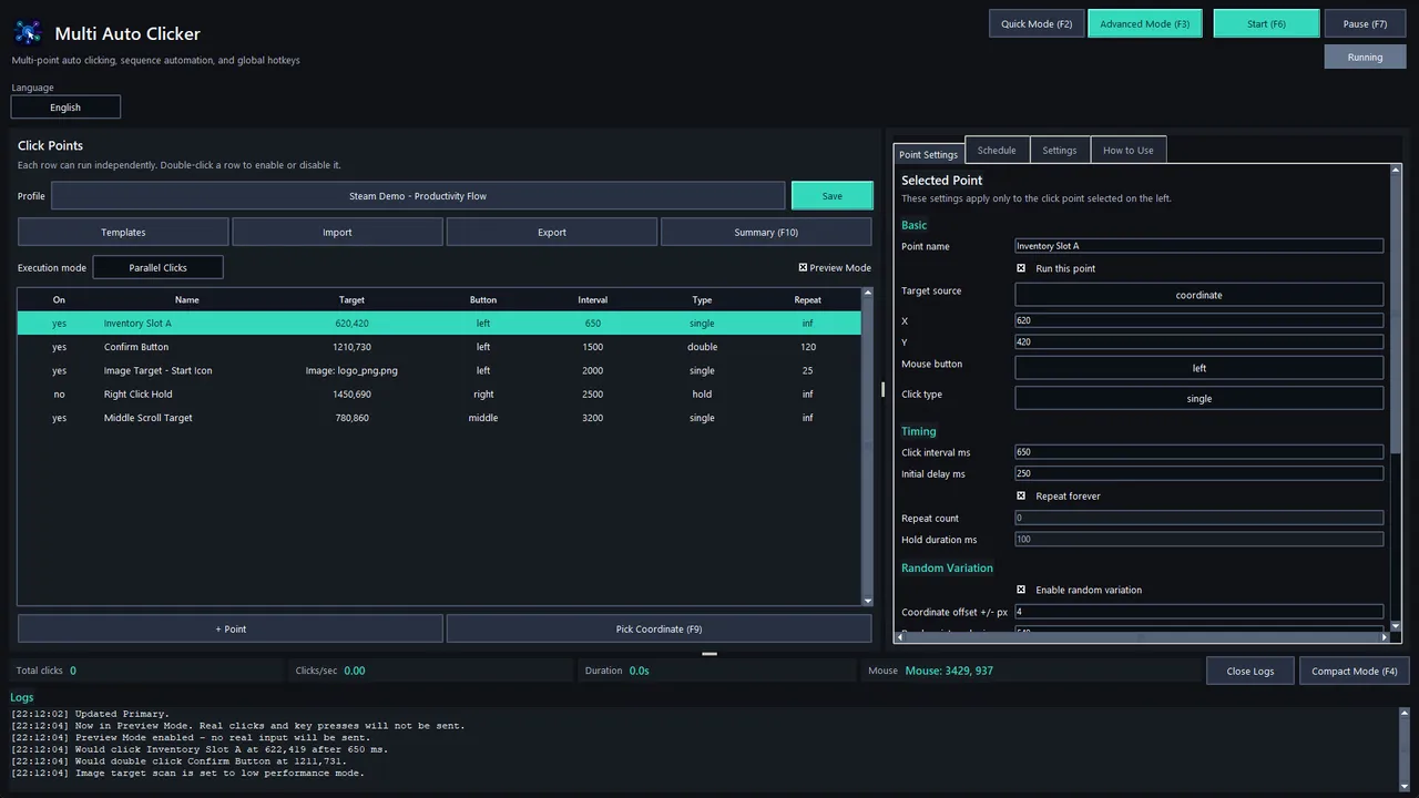 Multi Auto Clicker Screenshot 3