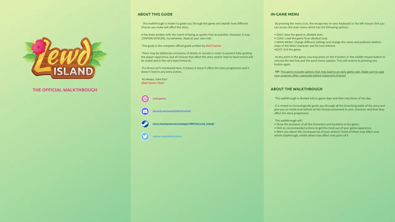 Lewd Island - Official Walkthrough Screenshot 0