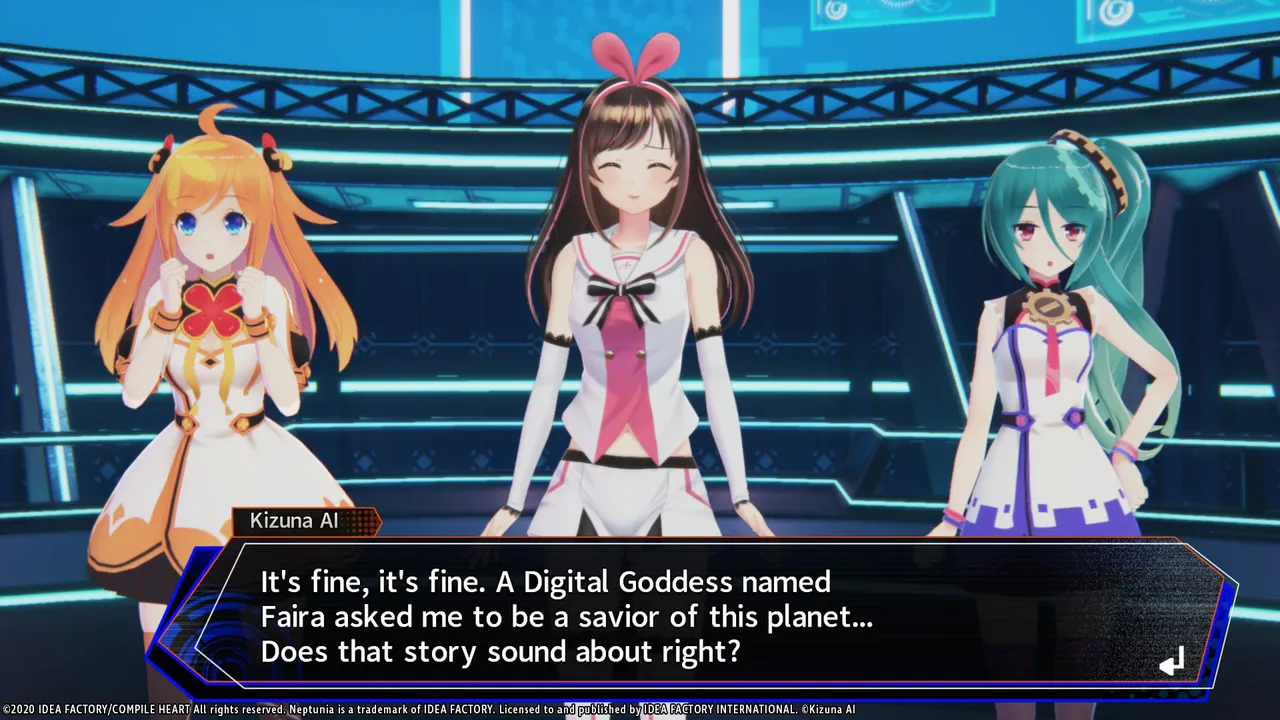 Neptunia Virtual Stars - Kizuna AI (Character & Story) Screenshot 6