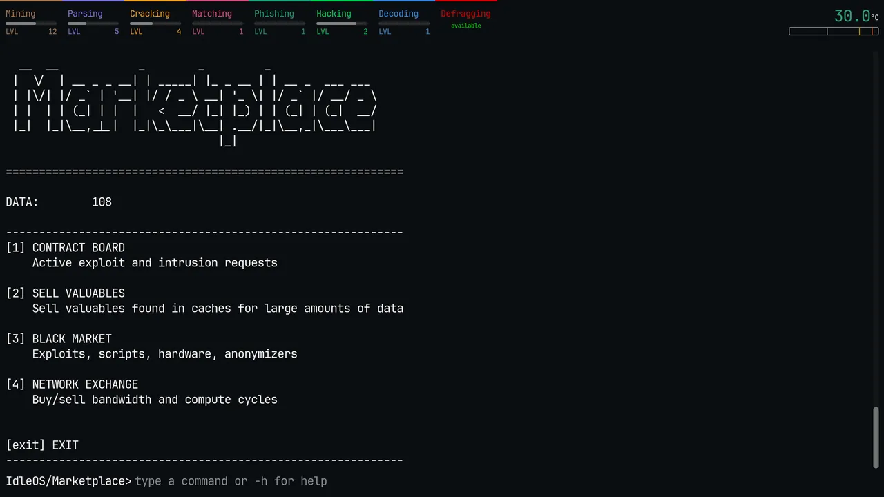 IdleOS Screenshot 1