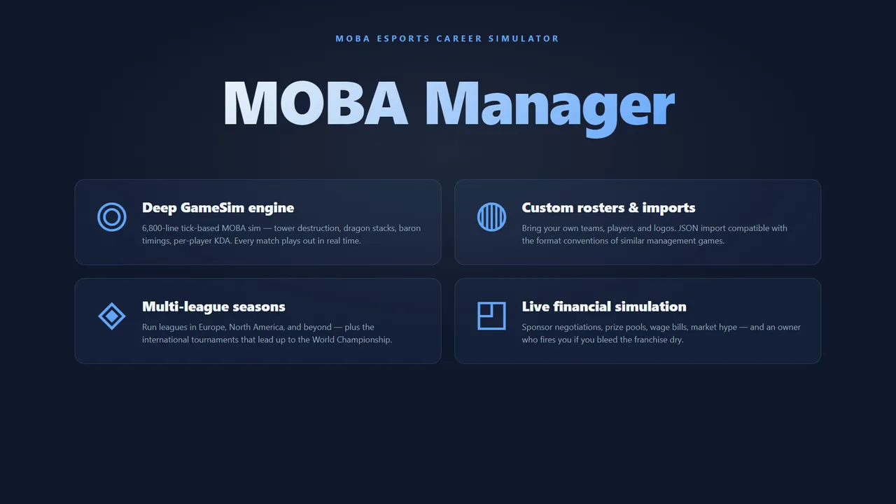 MOBA Manager Screenshot 0