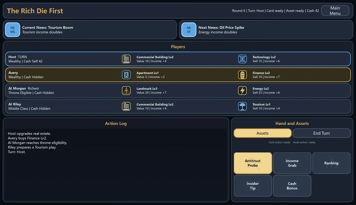The Rich Die First Screenshot 1