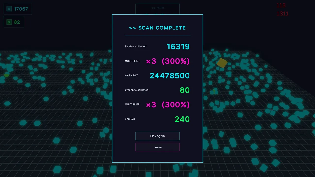 BIT-HOLE: Neon Incremental Screenshot 4