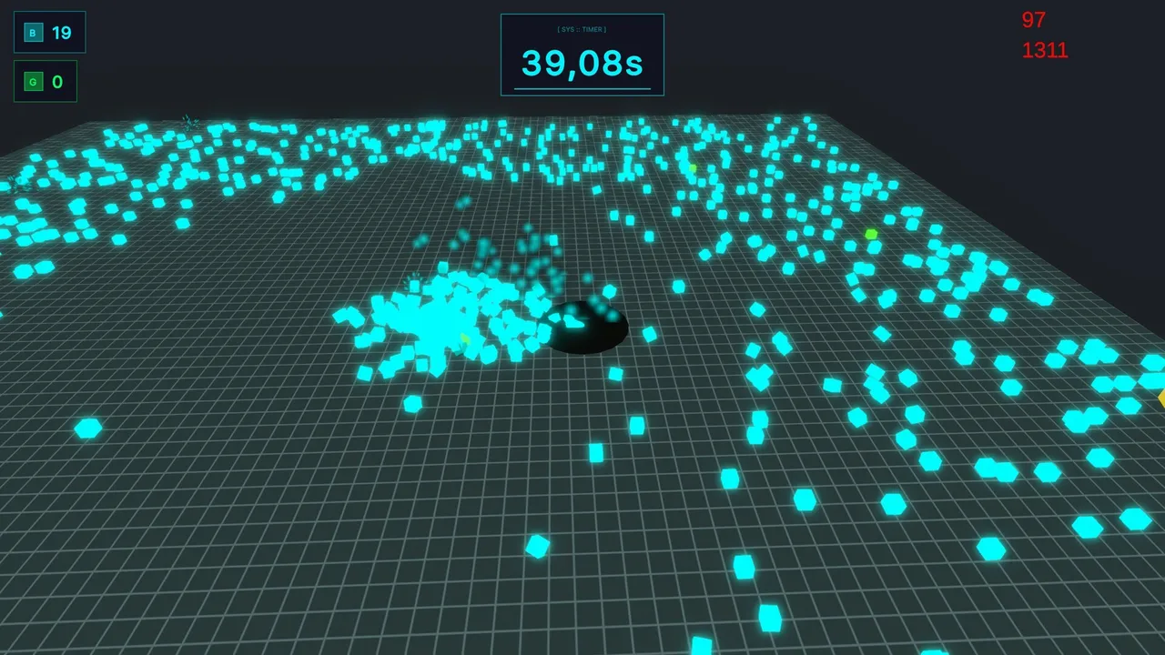 BIT-HOLE: Neon Incremental Screenshot 1