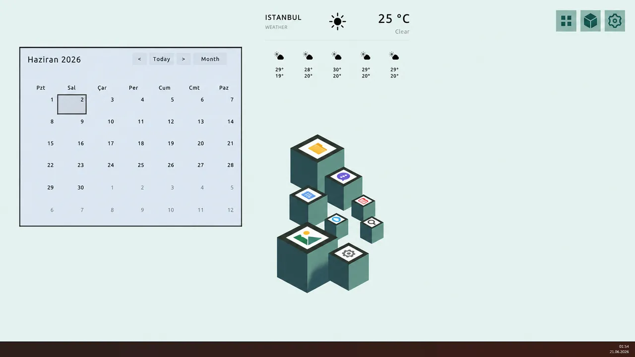 Minimalist Desktop Screenshot 2