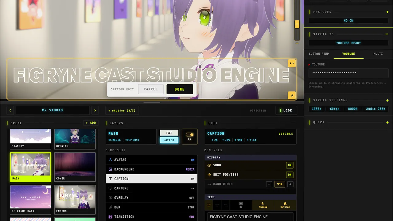 Figryne Cast Studio Engine Screenshot 7