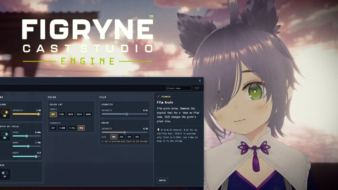 Figryne Cast Studio Engine - Cinematic LUT Pack Screenshot 0