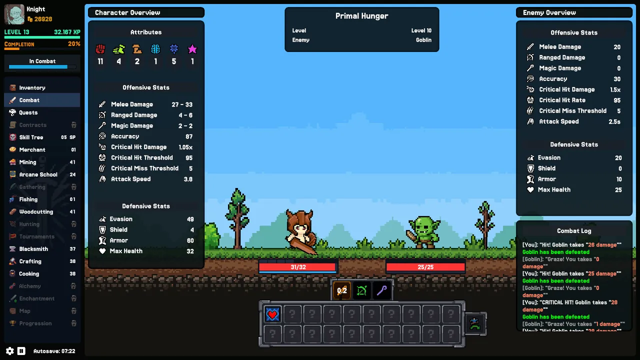 Between Adventures IDLE Demo Screenshot 1