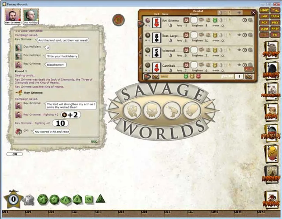 Fantasy Grounds - Savage Worlds Ruleset Screenshot 0
