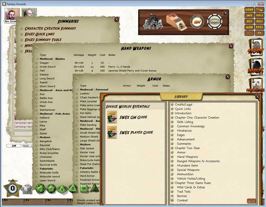 Fantasy Grounds - Savage Worlds Ruleset Screenshot 5