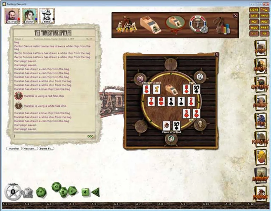 Fantasy Grounds - Deadlands Reloaded: Marshall's Handbook and Extension Screenshot 5