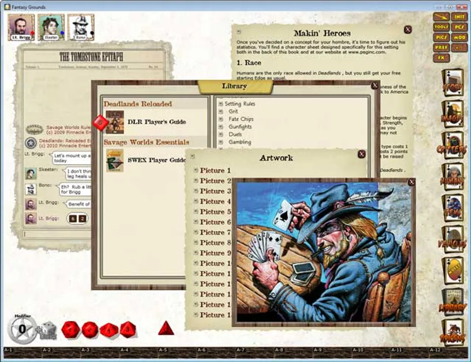 Fantasy Grounds - Deadlands Reloaded: Player's Handbook Screenshot 3