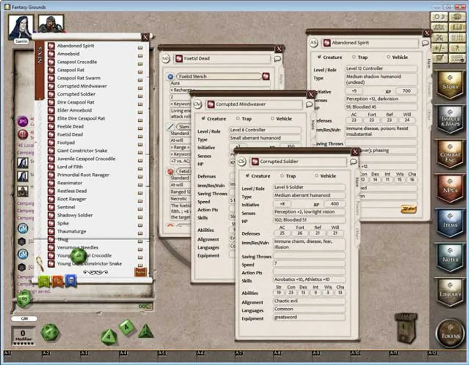 Fantasy Grounds - 4E: Lands of Darkness #2: Cesspools of Arnac Screenshot 4