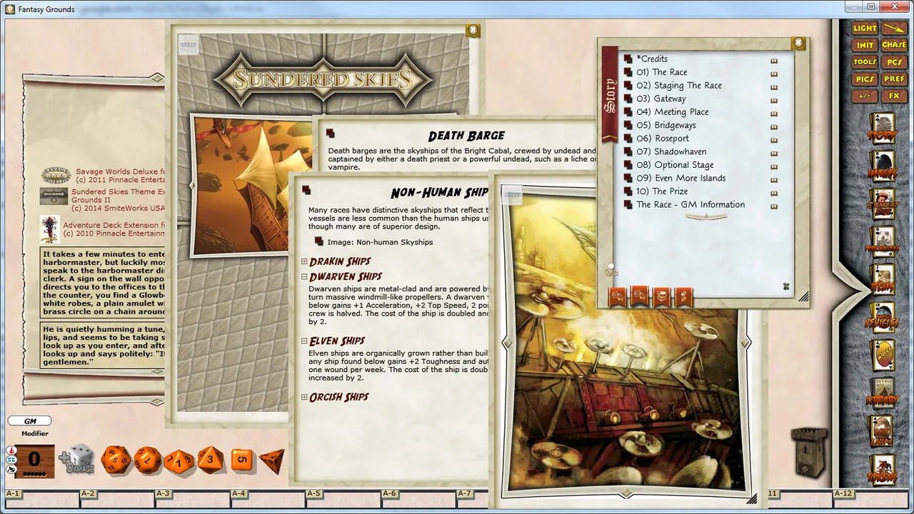 Fantasy Grounds - Sundered Skies #5 - The Race Screenshot 2