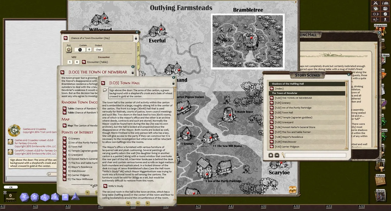 Fantasy Grounds - C&C: U1 Shadows of Halfling Hall Screenshot 0