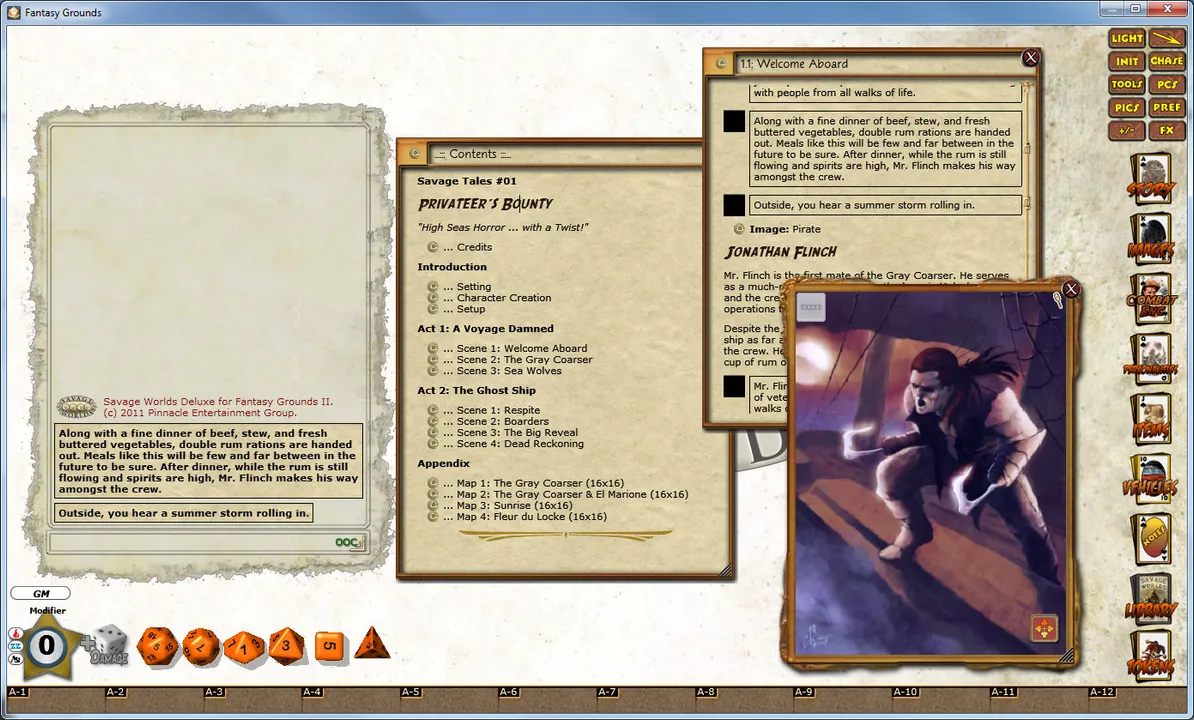 Fantasy Grounds - SW: Savage Tales #1: Privateer's Bounty! Screenshot 3