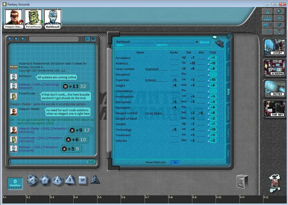 Fantasy Grounds - Mutants & Masterminds Ruleset Screenshot 0
