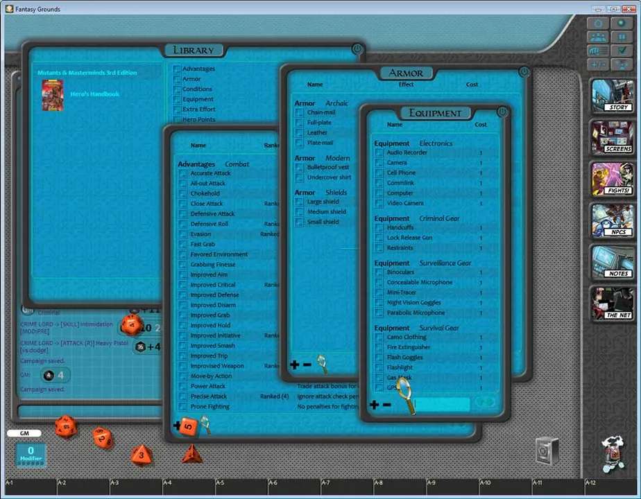 Fantasy Grounds - Mutants & Masterminds Ruleset Screenshot 6