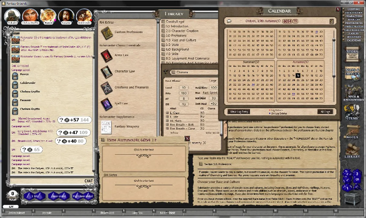 Fantasy Grounds - Rolemaster Classic Ruleset Screenshot 11