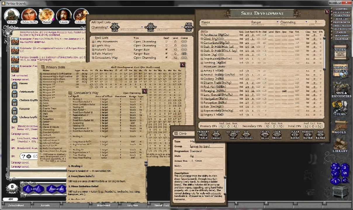 Fantasy Grounds - Rolemaster Classic Ruleset Screenshot 10