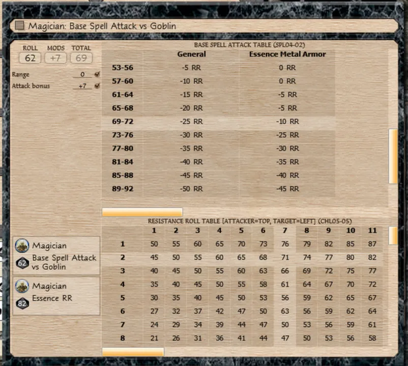 Fantasy Grounds - Rolemaster Classic Ruleset Screenshot 0