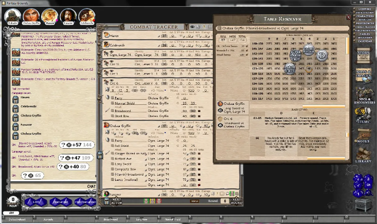Fantasy Grounds - Rolemaster Classic Ruleset Screenshot 8