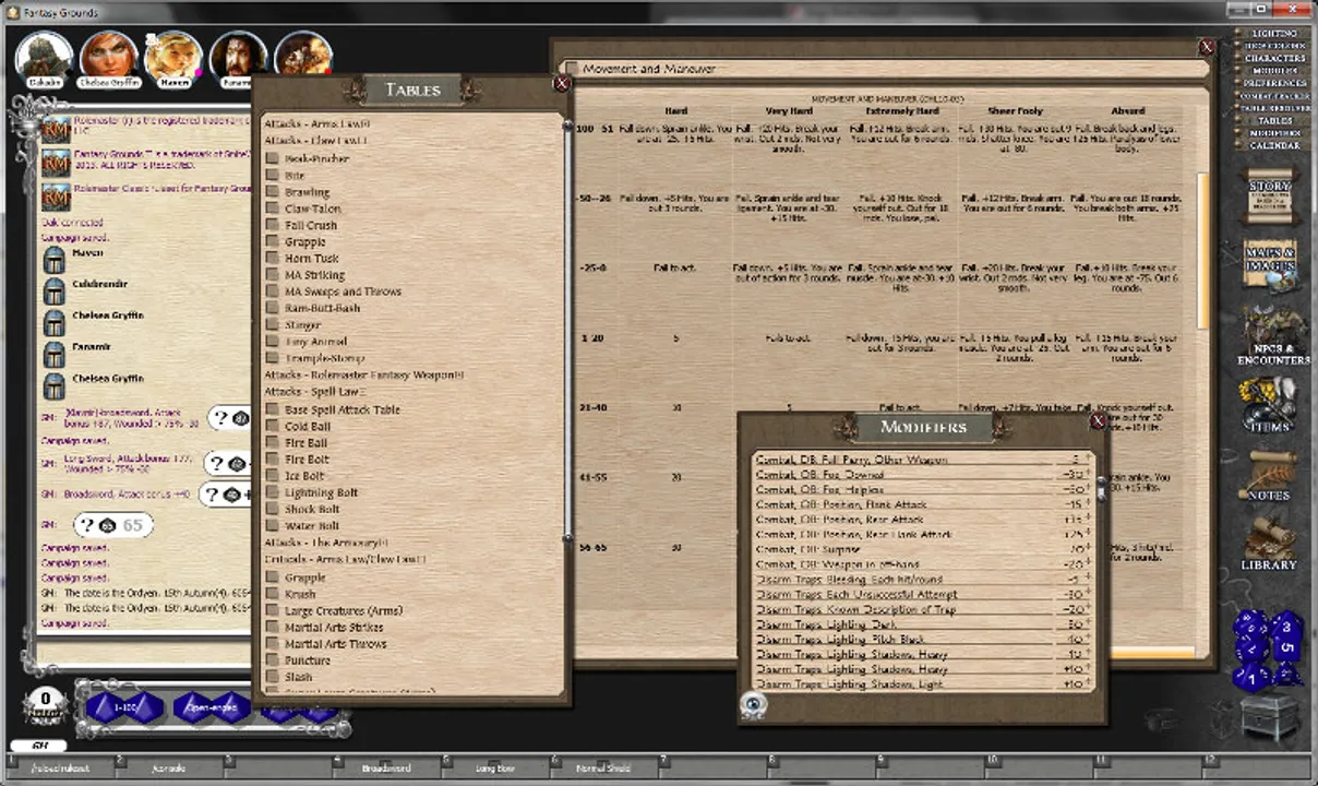 Fantasy Grounds - Rolemaster Classic Ruleset Screenshot 12